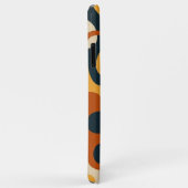 Retro Dunkle Farben Amorphe Formen Kunstmuster Case-Mate iPhone Hülle (Hinten/Rechts)