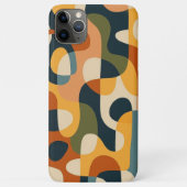 Retro Dunkle Farben Amorphe Formen Kunstmuster Case-Mate iPhone Hülle (Rückseite)
