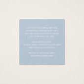 Retro dusty blue business danke einlegen Karte (Rückseite)