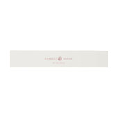 Retro Dusty Rose Invitation Belly Band (Flach)