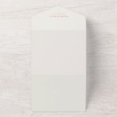 Retro Dusty Rose QR-Code Alle in einer Einladung (Außenbereich)