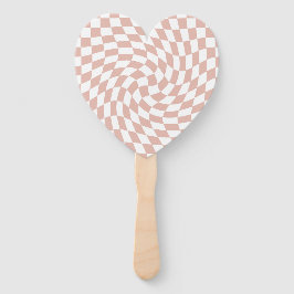 Retro Dusty Rose Sand Pink Hochzeit Fächer