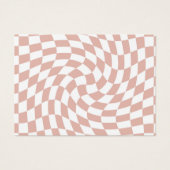 Retro Dusty Rose Sand Pink Karo geprüft (Vorderseite)