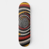 Retro Dynamic Spiral Skateboard mit fett gefärbten (Vorderseite)