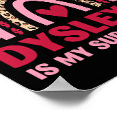 Retro Dyslexie ist meine dyslektische Lektüre bei Poster (Ecke)