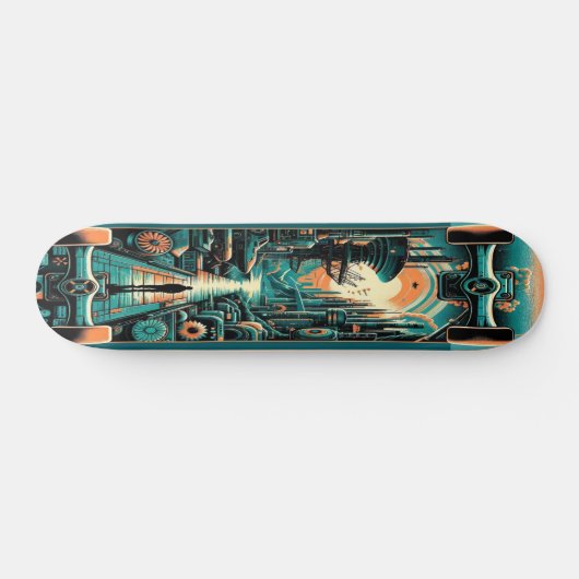 "Retro Dystopia Deck" Skateboard (Horizontal)
