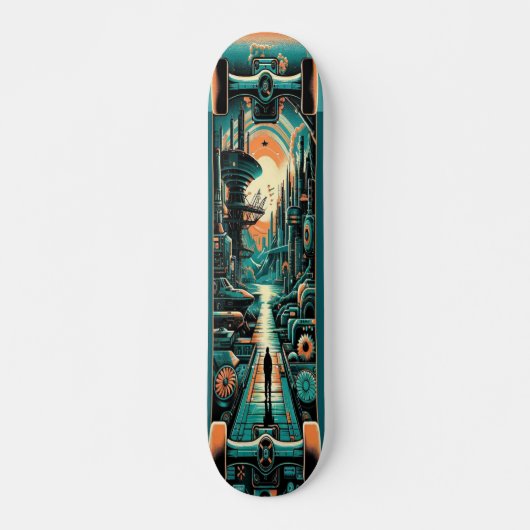 "Retro Dystopia Deck" Skateboard (Vorne)