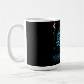 Retro Eagle Synthwave - Neon Flying Predator Kaffeetasse (Links)