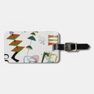 Retro Eames-Ära atomarinspiriertes Gepäckanhänger