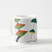Retro Eames-Ära atomarinspiriertes Kaffeetasse (Vorderseite Links)