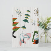Retro Eames-Era Atomic Inspiriert Briefpapier (Stehend Vorderseite)