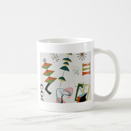 Retro Eames-Era Atomic Inspiriert Kaffeetasse (Rechts)