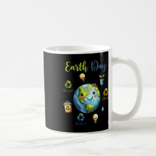 Retro Earth Day Reduzieren Wiederverwendung Gerecy Kaffeetasse