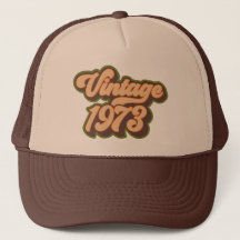 Retro Earth Tones Vintag 1973 Trucker Hat