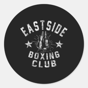 Retro East Side Boxing Club - Vintage Distressed  Runder Aufkleber