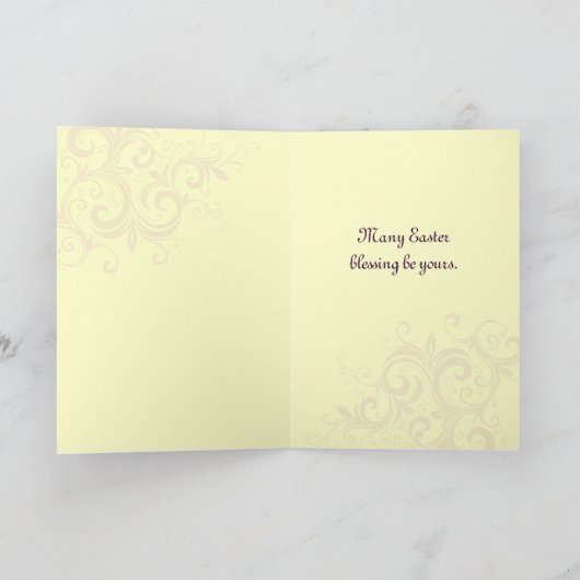 Retro Easter Card Feiertagskarte (Innenseite)