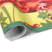 RETRO EASTER ILLUSTRATION GIFT WRAPPING GESCHENKPAPIER (Rolleneckpunkt)