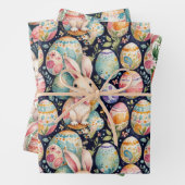 Retro Easter seamless pattern. Watercolor Geschenkpapier Set (Beispiel)