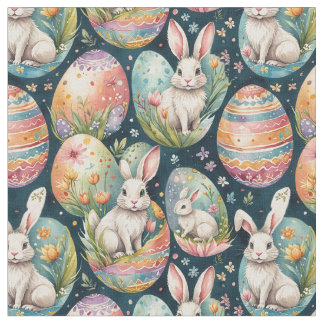Retro Easter seamless pattern. Watercolor Stoff