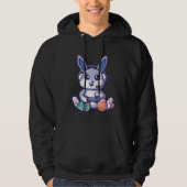 Retro Easter Video Game Easter Gaming Graphics Hap Hoodie (Vorderseite)