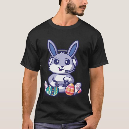 Retro Easter Video Game Easter Gaming Graphics Hap T-Shirt (Vorderseite)