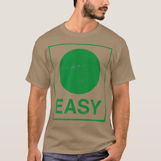 Retro Easy Skiing Sign Funny Ski Graphic T-Shirt (Vorderseite)