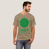 Retro Easy Skiing Sign Funny Ski Graphic T-Shirt (Vorne ganz)