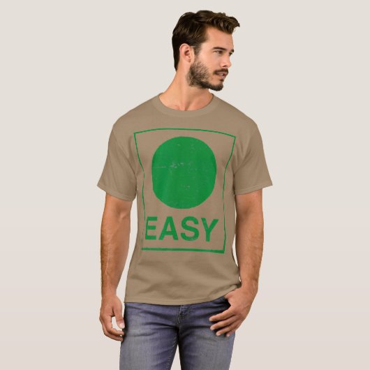 Retro Easy Skiing Sign Funny Ski Graphic T-Shirt (Vorne ganz)