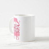 Retro Easy Tiger Boho Tattoo Style Valentinstag Kaffeetasse (Vorderseite Links)