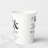 Retro Eat Drink & Be Reasionierung Party Pappbecher (Rechts)