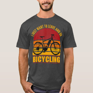 Retro Ebike Cycling Electric Bicycle Funny Rider T-Shirt