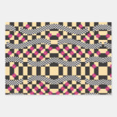 Retro-eckerboard-Design Geschenkpapier Set (Vorderseite 3)