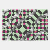 Retro-eckerboard-Design Geschenkpapier Set (Vorderseite 2)