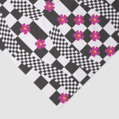 Retro-eckerboard-Design Seidenpapier (Detail)