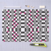 Retro-eckerboard-Design Seidenpapier (Handwerk)