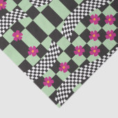 Retro-eckerboard-Design Seidenpapier (Detail)