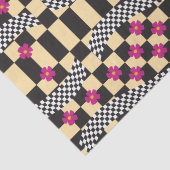 Retro-eckerboard-Design Seidenpapier (Detail)