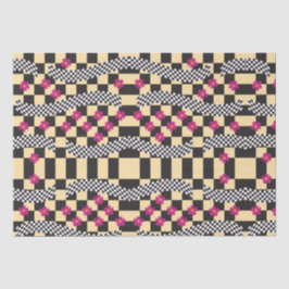 Retro-eckerboard-Design Seidenpapier