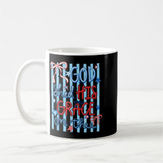 Retro Ed Bow Flagge Aamerica Gott Shed Gnade Auf D Kaffeetasse