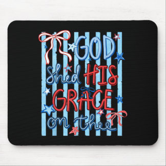 Retro Ed Bow Flagge Aamerica Gott Shed Gnade Auf D Mousepad