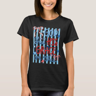 Retro Ed Bow Flagge Aamerica Gott Shed Gnade Auf D T-Shirt