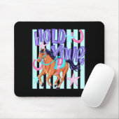 Retro Ed Halt Ed Pferdeliebhaber Mousepad (Mit Mouse)