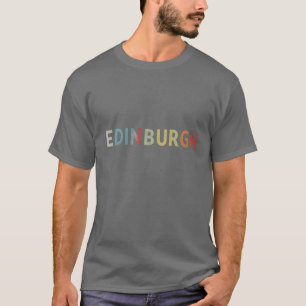 Retro Edinburgh Schottland Hauptstadt Vintage Desi T-Shirt