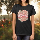 Retro Editable Colors Mama mit passenden Blume T-Shirt