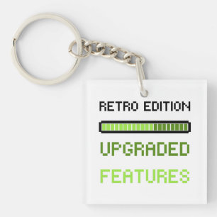 Retro-Edition Aufgerüstete Funktionen Pixel-Art-Ga Schlüsselanhänger