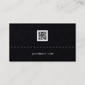 Retro Edition Retro-Look Schwarz Visitenkarte (Rückseite)