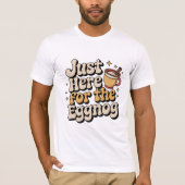 Retro Eggnog Christmas Design T-Shirt (Vorderseite)