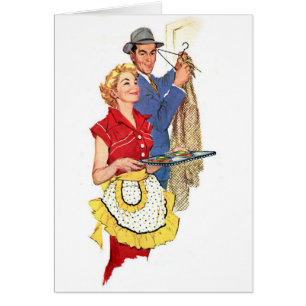 Retro Ehefrau - der Pool-Junge kam!