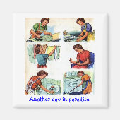 Retro-Ehefrau - ein weiterer Paradies, Magnet (Vorne)