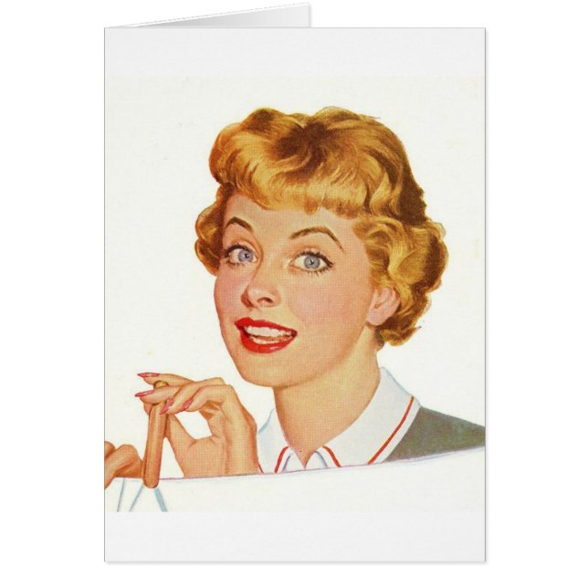 Retro Ehefrau - mein Haus ist eine Verwirrung, (Vorne)